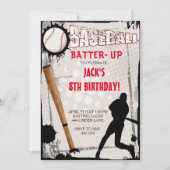 Invitations à la fête d'anniversaire du baseball s (Devant)