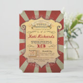 invitations à la fête d'anniversaire du carnaval (Debout devant)