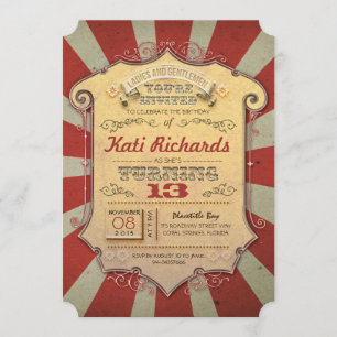 invitations à la fête d'anniversaire du carnaval