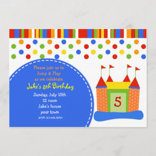 Invitations à la fête d'anniversaire du château de
