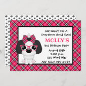 Invitations à la fête d'anniversaire du Chien Chie (Devant / Derrière)