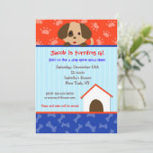 Invitations à la fête d'anniversaire du chien coqu (Debout devant)