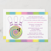 Invitations à la fête d'anniversaire du Pastel Gir (Devant / Derrière)