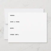 Invitations à la fête d'anniversaire du Train à va (Dos)