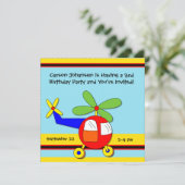 Invitations à la fête d'anniversaire d'un avion vo (Debout devant)