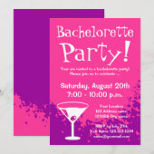 Invitations à la fête de Bachelorette | invitation (Devant / Derrière)