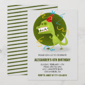 Invitations à la fête de couleur Monster Modern Bo (Devant / Derrière)