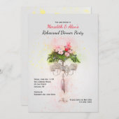 Invitations à la fête de dîner de Candelabra (Devant / Derrière)