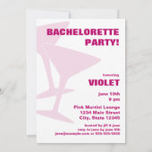 Invitations à la Fête de la Bachelorette Go Wild (Dos)