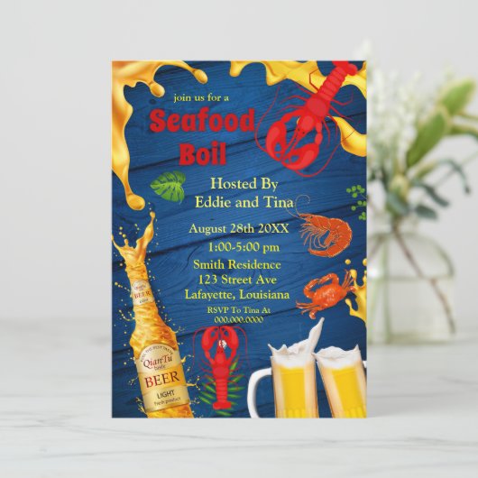 Invitations à la fête de la bière et de la bouilli (Debout devant)