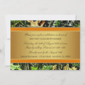 Invitations à la Fête de la Chasse Orange (Dos)