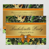 Invitations à la Fête de la Chasse Orange (Devant / Derrière)