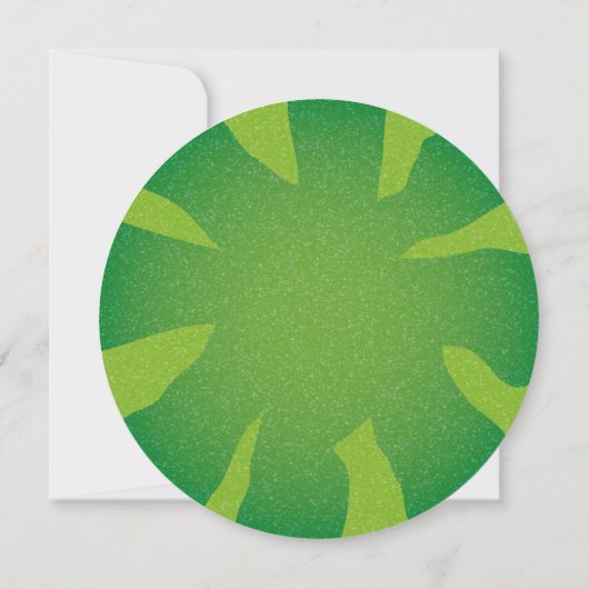 Invitations à la fête de la pastèque ronde (Dos)