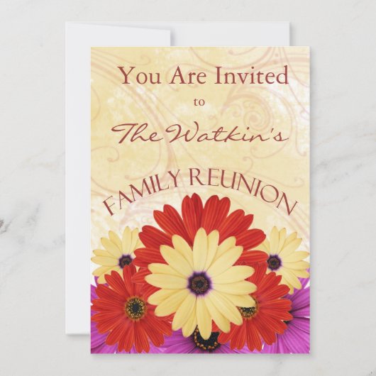 Invitations à la fête de la Réunion de la famille  (Devant)
