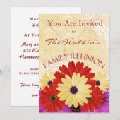 Invitations à la fête de la Réunion de la famille  (Devant / Derrière)