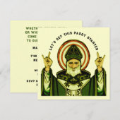 Invitations à la fête de la Saint Patrick (Devant / Derrière)