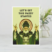 Invitations à la fête de la Saint Patrick (Debout devant)