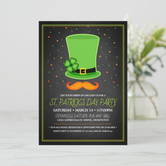 Invitations à la fête de la Saint Patrick (Debout devant)