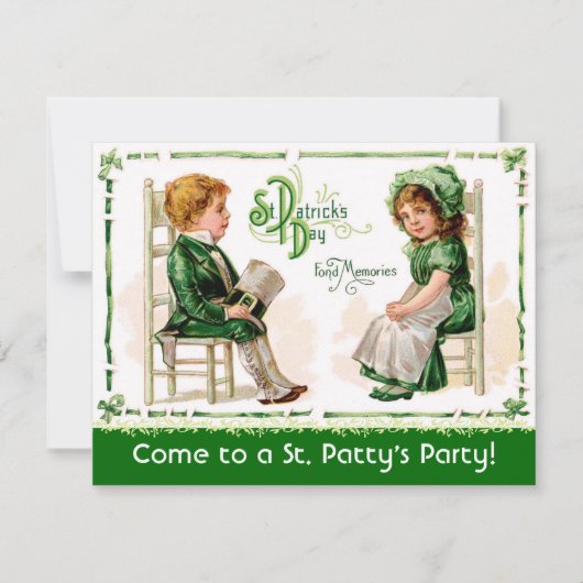 Invitations à la fête de la Saint Patrick de Victo (Devant)