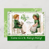 Invitations à la fête de la Saint Patrick de Victo (Devant / Derrière)