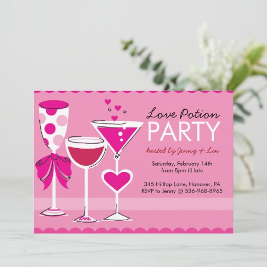 Invitations à la fête de la Saint-Valentin (Debout devant)