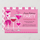 Invitations à la fête de la Saint-Valentin (Devant / Derrière)