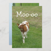 Invitations à la fête de la vache (Devant / Derrière)