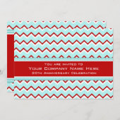 Invitations à la fête de l'anniversaire de l'entre (Devant / Derrière)