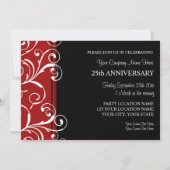 Invitations à la fête de l'anniversaire de l'entre (Dos)