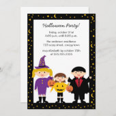 Invitations à la fête de l'Halloween (Devant / Derrière)