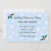 Invitations à la fête de Noël au Labrador (Dos)