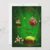 Invitations à la fête de Noël des éléphants blancs (Devant)