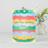 Invitations à la fête de Pâques Cartes de Pâques p (Debout devant)