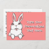 Invitations à la fête de Pâques Cartes de Pâques p (Devant / Derrière)