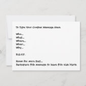 Invitations à la fête de Pâques Cartes de Pâques p (Dos)