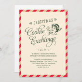 Invitations à la fête d'échange de cookies de Noël (Devant / Derrière)
