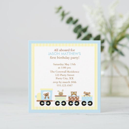 Invitations à la fête des Anniversaires de enfants (Debout devant)