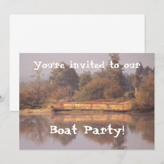Invitations à la fête des bateaux (Devant / Derrière)