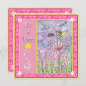 Invitations à la fête des fées (Devant / Derrière)