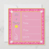 Invitations à la fête des fées (Dos)