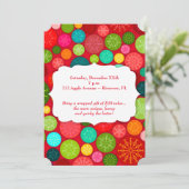 Invitations à la fête des fêtes personnalisées des (Debout devant)