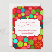 Invitations à la fête des fêtes personnalisées des (Devant)