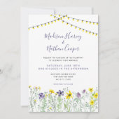 Invitations à la fête des mariages floraux fleur s (Devant)