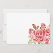 Invitations à la Fête des mariées Tea Party (Dos)