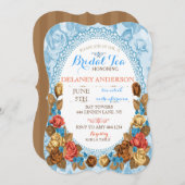 Invitations à la Fête des mariées Tea Party (Devant / Derrière)