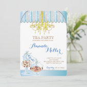 Invitations à la Fête des mariées Tea Party (Debout devant)