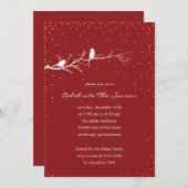 Invitations à la fête des oiseaux d'hiver (Devant / Derrière)