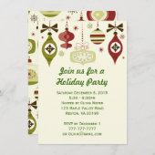 Invitations à la Fête des Ornements de Noël (Devant / Derrière)