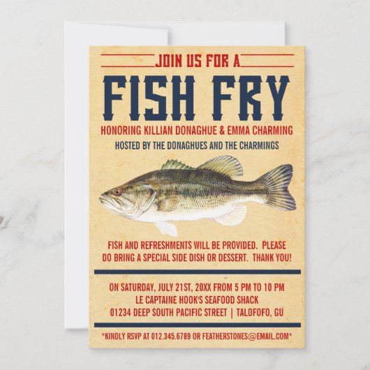 Invitations à la fête des poissons (Devant)