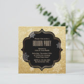 Invitations à la Fête des Snowflakes Gold Parties  (Debout devant)